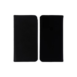 Leather Flip Cover with Internal Pocket for TCL 30 SE Black Leather Flip Cover with Internal Pocket for TCL 30 SE Black
